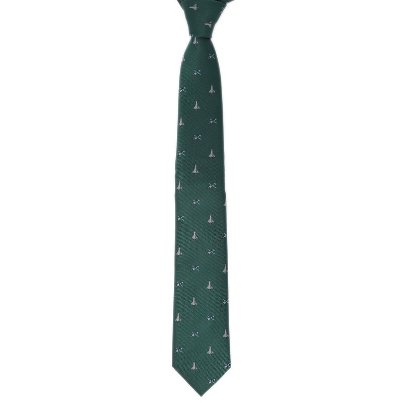 MENDEPOT Space Ties Airplanes Necktie Astronaut UFO Tie Men Birthday Father's Day Gift (Space Station) - Image 2